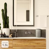 PAPELERA DE SOBREMESA GSC EVOLUTION – CAPACIDAD DE 1,5 LITROS – COLOR PLATA DE PLASTICO – IDEAL PARA BAÑOS - details 2