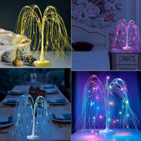Árbol De Bonsái Weeping Willow LED Con Luces De Hadas Cambio De Color Para Decoración De Navidad Y Fiesta En Mesa Incluye Pilas - details 3