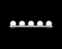 Luz De Espejo De Maquillaje Hollywood Estilo Con 5 Bombillas LED Dimmer USB Para Uso Doméstico En Baño Y Mesa De Vestíbulo - details 6