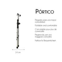 Andador Plegable de aluminio Pórtico Mobiclinic Plegable Para ancianos Conteras antideslizantes Ligero Altura regulable Sin ruedas 4 apoyos Personas mayores Andador para adultos - details 2