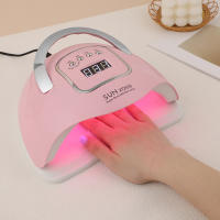 Secador De Uñas LED SUNX12 Max 66 Lámparas UV Para Manicura Secado Rápido Con Base Autodetección Color Rosa ABS 18*21.5*9CM - details 7
