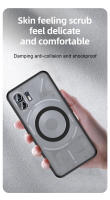 Funda Para Nothing Phone 2 1 Con Airbags Y Carga Inalámbrica Magnética Protectora De Shock Resistente a Caídas Material PC + TPU Transparente Y Mate Antideslizante - details 4