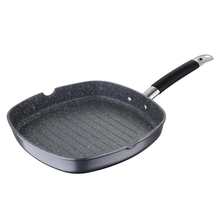 Asador 28x28x4,5cm aluminio forjado home edition bgmp-3287-bk masterpro - 1