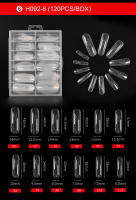 120pcs De Gel De Construcción Polímera Para Uñas Con Formas Duplicadas Extensiones De Uñas UV Falsas De Resina En 12 Tamaños - details 7