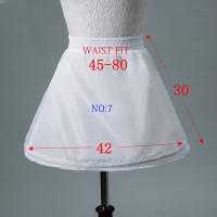 Falda Blanca Para Niñas Con Volante A-Line 3 Aros De Encaje Trimmado Ideal Para Vestidos De Novia Y Fiestas Talla Única Material Poliéster - details 11
