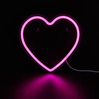 Luces Neón LED Chi-buy Corazón Potenciado Por USB Luz Nocturna 3D Para Decoración De Pared Habitación Juego Dormitorio Sala - details 3