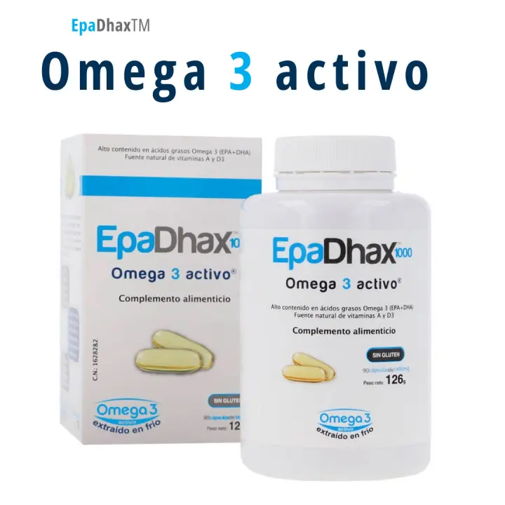90 COMPRIMIDOS OMEGA 3 EPA DHAX + Vitaminas A y D3 - 1