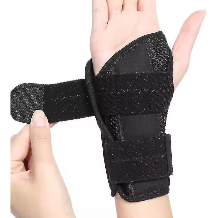 Muñequera túnel Carpiano para tendinitis artritis, muñeca transferible férula brace Noche soporte Coras ajustables - 1