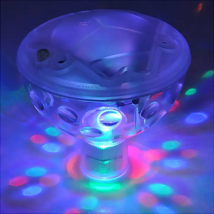 Lámpara Subacuática LED Para Piscina Baño De Espuma Y Piscina Hoteles Con Luz Multicolor Operada Por Batería Resistente Al Agua IP68 - 1
