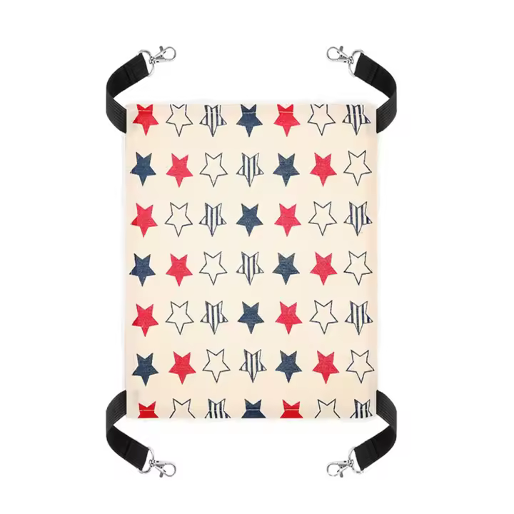 Hamaca colgante Reversible para mascotas, jaula suave y transpirable con ganchos de Metal de doble cara para perros pequeños y conejos - 1