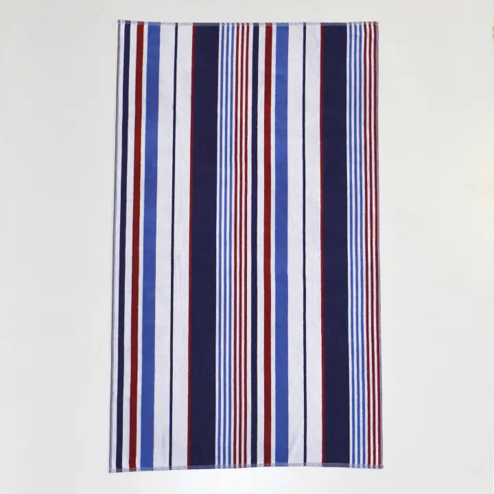 CASTMA GARANTIA DE ALTA CALIDAD - Toalla de Playa de Terciopelo MARINE - 100% Algodón Suave y Absorbente - 1