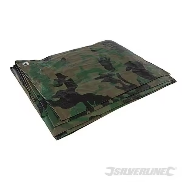 Silverline Lona de Camuflaje 2.4 X 3 M - Resistente Al Agua y Al Moho con Filtro UV - 1