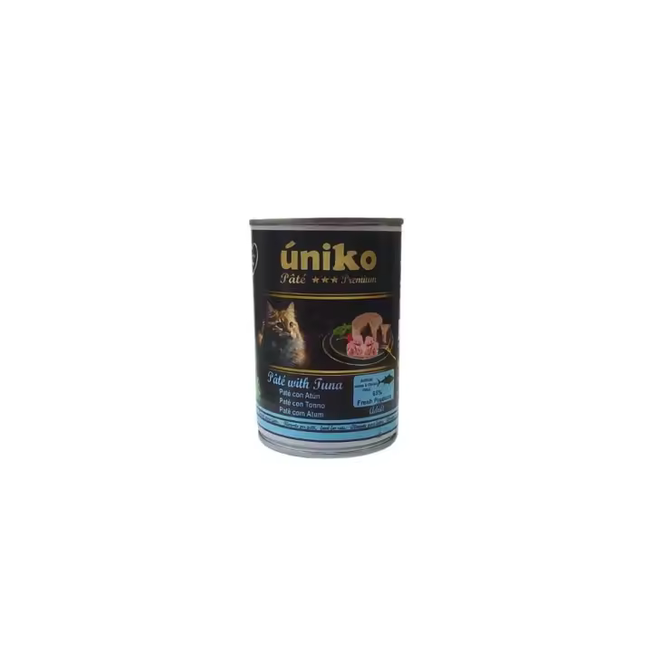Uniko Cat Pate Premium Atun Pack 6x400gr Comida Húmeda Gatos Natural - 1