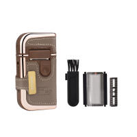 Afeitadora Eléctrica Profesional Para Hombres Recargable Trimmer De Barba Portátil Mini Cuero Cuchilla De Afeitar Cómodo Velocidad Fija - details 9