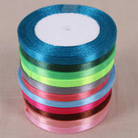 Cinta De Seda 6mm 25 Yardas Por Rollo Para Manualidades DIY Regalos De Navidad Halloween Bodas Fiestas Decoración De Flores Y Pasteles - details 3
