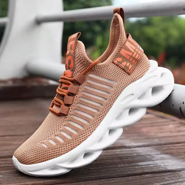 Zapatos De Deporte Casuales Para Hombre Transpirables Corrida Plataforma Tenis Caminar Entrenamiento Zapatillas Confortables Talla Verdadera Material Superior De Tejido Y Suela EVA - 1