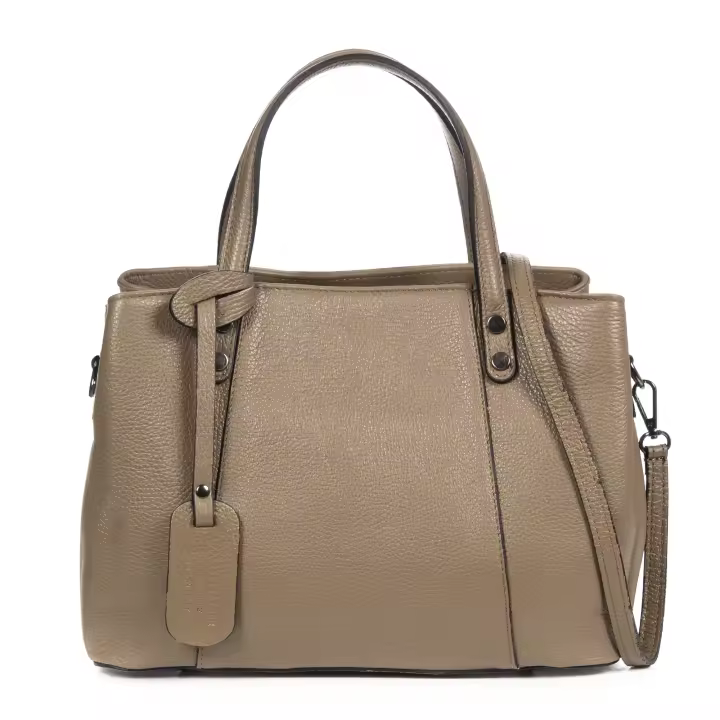 Firenze Artegiani. Accumoli Bolso tote Mujer.Piel auténtica Dollaro. Made in Italy. Vera Pelle Italiana. - 1