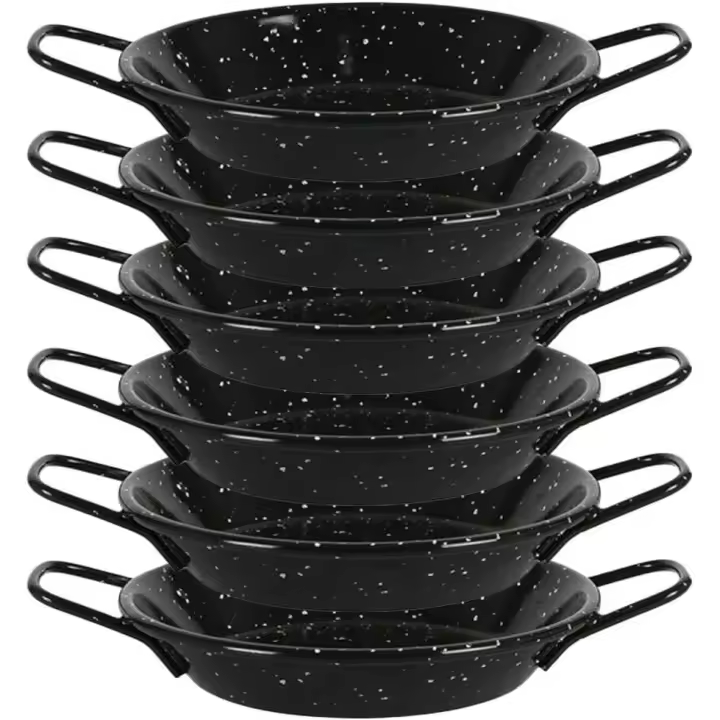 C.A - Paellera Honda de Acero Vitrificado para Deliciosas Paellas - Ideal para Cocinar en Casa - 1