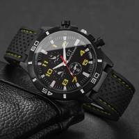 Reloj De Pulsera Deportivo Para Hombre Casual Con Bisel De Silicona Dial Arábigo Cuarzo Sin Caja Reloj Hombre - details 13