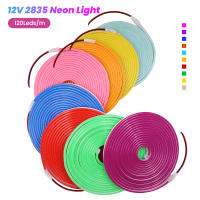 Tira De LED Flexible 12V Neón 2835 120LEDs/M Luz De Cuerda Impermeable Para Exteriores Azul Caliente Rosa Blanco Rojo Amarillo Verde 1M 5M - details 6