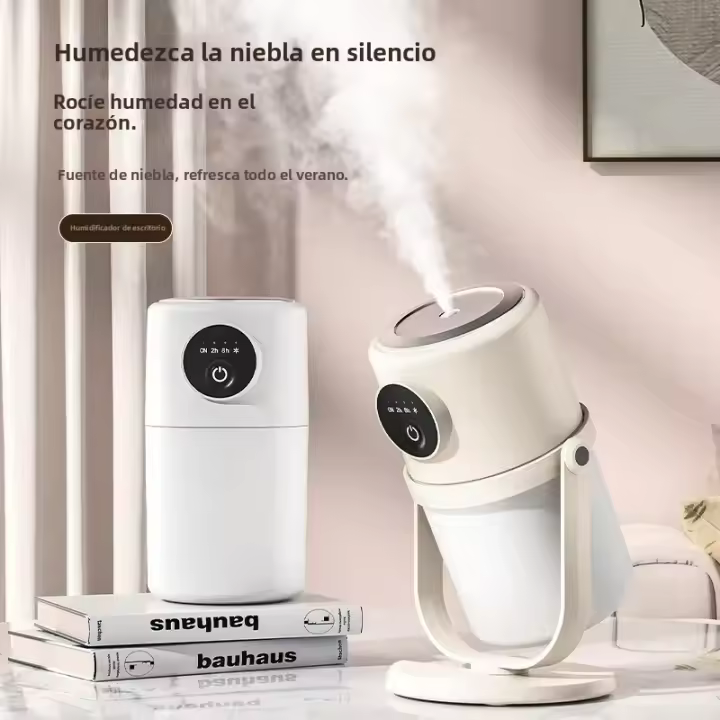 Humidificador Inteligente Con Capacidad Grande Y Luz Nocturna Silenciosa USB 90 Grados Rotación Pequeño Purificador De Aire - 1