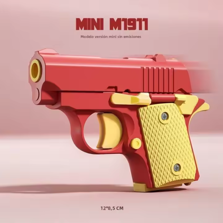 Pistola De Juguete Para Niños Y Adultos Mini 1911 Impresión De Gravedad Juguete Antiestrés Para Alivio Del Estrés Regalo Para Niños - 1