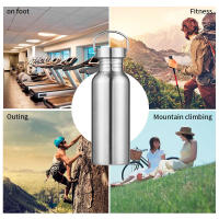 Botella De Agua De Acero Inoxidable Con Boquilla Ancha Y Gran Capacidad a Prueba De Fugas Para Deportes Como Ciclismo Y Senderismo - details 4