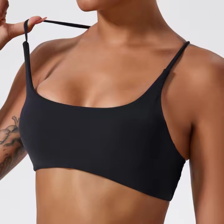 Sudadera Deportiva Para Mujer De Terciopelo Suave Alta Elasticidad Y Secado Rápido Cross Back Yoga Running Fitness Workout - 1