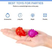 Anillo Luminoso De Fresa Para Niños Juguete De Luz LED Fluorescente Anillo De Dedo Brillo Juguete Infantil Visible En La Oscuridad Tamaño 4.5*3.5cm Peso 10g - details 3