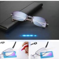 Gafas De Lectura Antir Luz Azul Vintage Ultraligera Para Mujer Y Hombre Gafas Opticas Presbicia Sin Montura Para Ojos - details 12