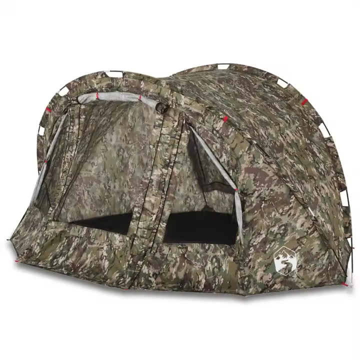 vidaXL Tienda de pesca 4 personas impermeable tienda de campaña Color Verde oliva,  Camuflaje,  Marrón y mas - 1