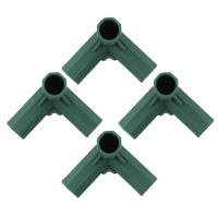 Conectores De Marco De Invernadero Plástico Verde 4Pcs 16mm Para Juntas De Paredes De Jardín Exterior Arco Iris DIY 3 Vías Adaptador De Estructura De Jardín - details 17
