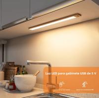 Luz LED Ultrafina USB Para Armario Con Sensor De Movimiento PIR Y Recargable Aluminio Lámpara Portátil Para Cocina Barra Iluminación Nocturna - details 0