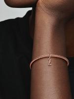 Pandora - Charm Colgante with The Letra L of the alphabet-Baño de Oro Rosa de 14 K - details 2