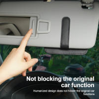 Organizador De Visera De Coche Multifuncional PU Para Gafas Tarjetas De Crédito Boletos Clip De Almacenamiento Para Sol - details 3