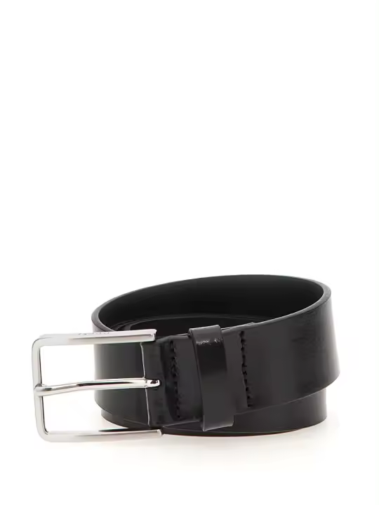 Cinturón Guess Hombre Classic piel auténtica negro - 1