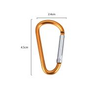 Llavero De Camping Al Aire Libre Con Carabiner Clip De Cierre Anillo D Para Escalada Senderismo Pesca Accesorios De Deportes Unisex - details 0