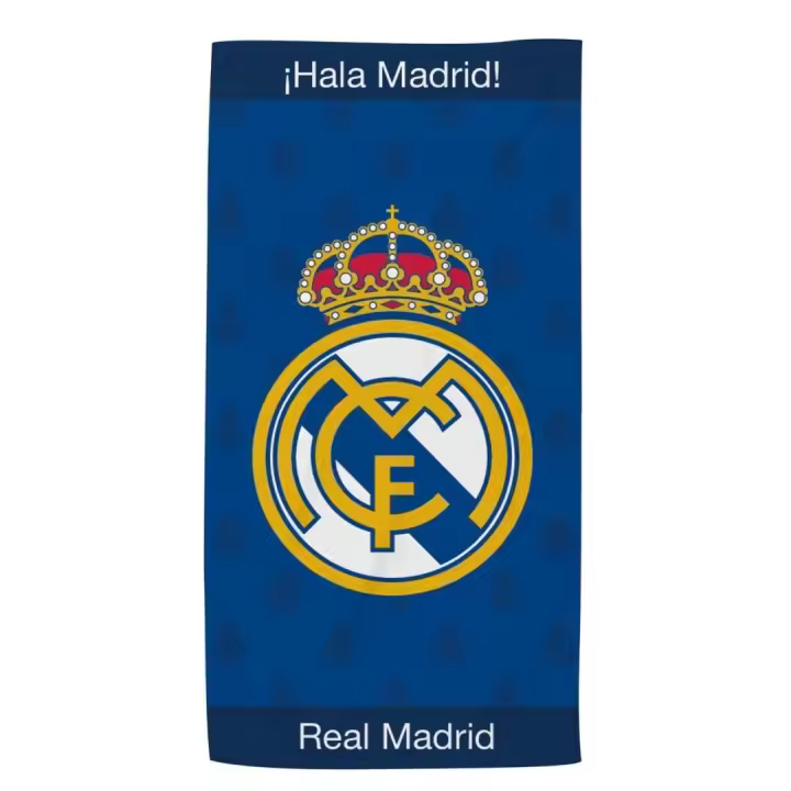Toallas de Playa Real Madrid – Microfibra 100%, Secado Rápido y Diseño Exclusivo (140x70 cm) - 1