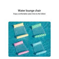 Silla De Flotación Inflable Plegable Con Patas Y Red De Apoyo Para Piscina Y Playa Accesorio De Ocio Para Fiestas En La Playa - details 6