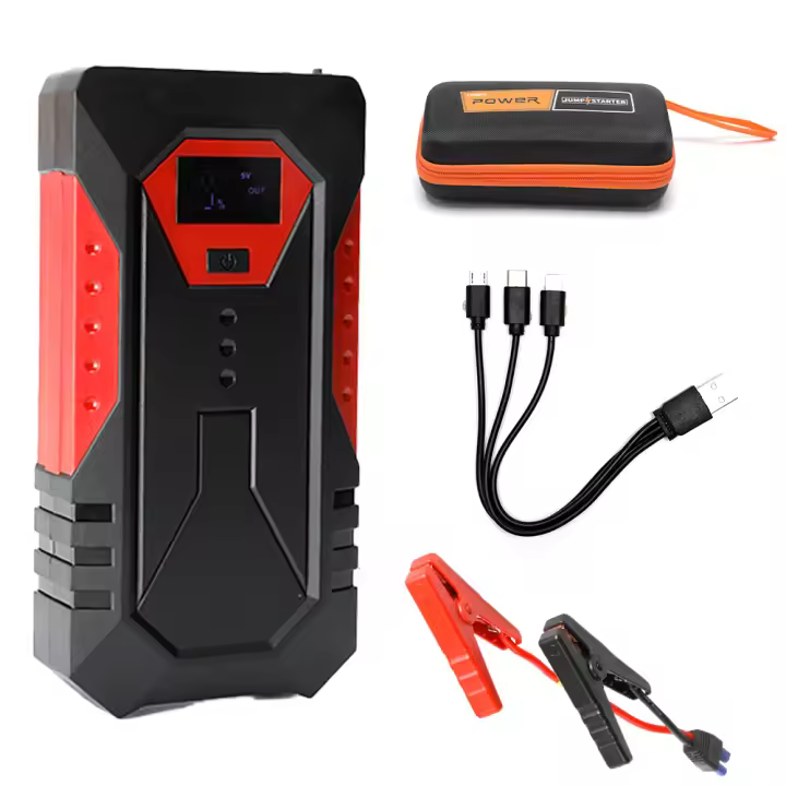 Arrancador de batería de coche de 1200A, Banco de energía de 18000mAh, cargador de batería de coche diésel de gasolina, herramienta de arranque para refuerzo de batería de coche - 1