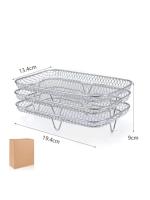 Rack De Acero Inoxidable Para Air Fryer Accesorios De Horno Y Secadora Para Cocinar Almohadillas De Hornear Y Almohadillas De Vapor Resistente Al Calor Herramientas De Cocina - details 8