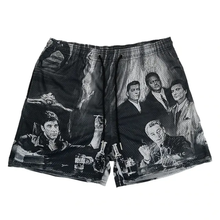 Shorts De Verano Para Hombre Estilo Casual Con Diseño De Rosas Poliéster Secado Rápido Transpirable Para Fitness Y Streetwear - 1