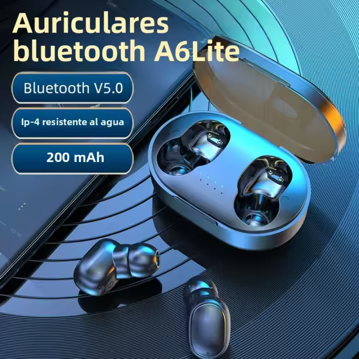 A6s Auriculares Bluetooth TWS in Ear 5.0 Para Correr Y Deportes Estéreo Con Microfono Wireless Headphones Control De Volumen - 1