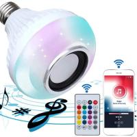 Bombilla LED RGB Blanca Con Control Remoto IR Y Altavoz Bluetooth Para Cambio De Color Ideal Para Fiestas En Casa E27 E26 85-265V - details 0
