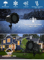 Lámpara LED De Patrón De Copo De Nieve Con Control Remoto Para Jardín Exterior Decoración De Navidad Y Escenario Luz Proyección IP65 ABS Fuente De Alimentación AC - details 15