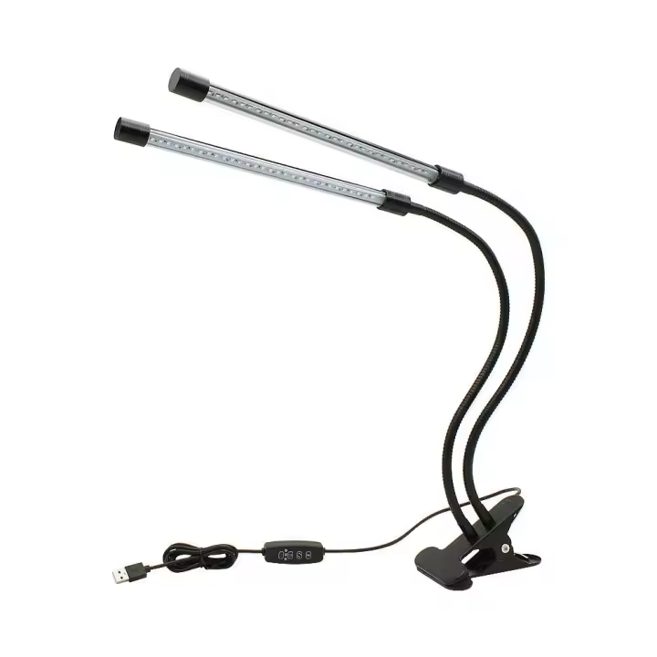 Cercle La Luz, Luz solar Blanco 50W 84 Led de Doble Cabeza Clip Planta Luces, 4/8/12H Temporizador Y 5 NIVeles Regulables - 1