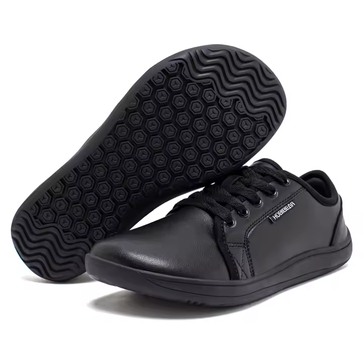 Zapatillas Casuales HOBIBEAR Para Hombres Y Mujeres Con Dedo Ancho Y Cero Bajada Zapatillas De Piel Sintética Ligera Para Caminar - 1