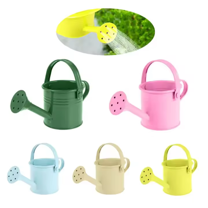 Mini Regadizo Vintage De Metal Para Jardín Y Interior Rociador Para Plantas De Hierro Estilo Floral - 1