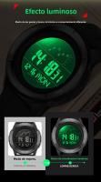 Reloj Digital SANDA Con Correa De Nylon Multifuncional Resistente Al Agua Para Estudiantes Reloj Deportivo Militar Con Alarma Y Pantalla LED - details 8