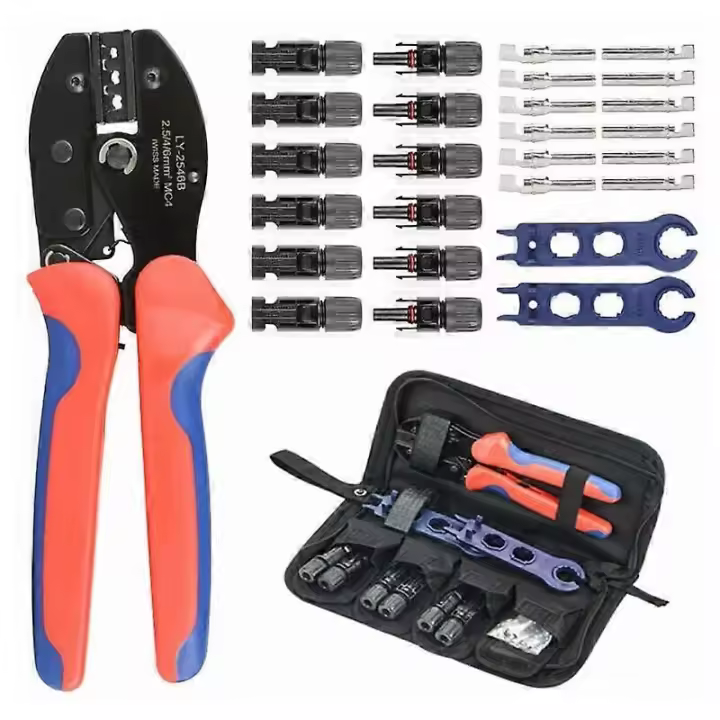 Mc4 Crimping Pliers Photovoltaic Connector Crimping Pliers Hand Tool 28pcs - 1